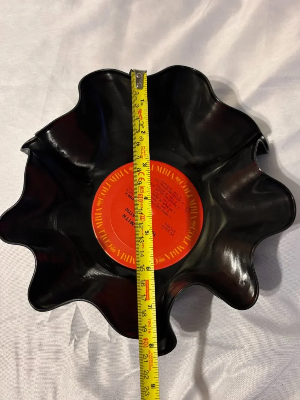 Aerosmith Toys in the Attic Vinyl Record Bowl Columbia 1975 Upcycled Decor